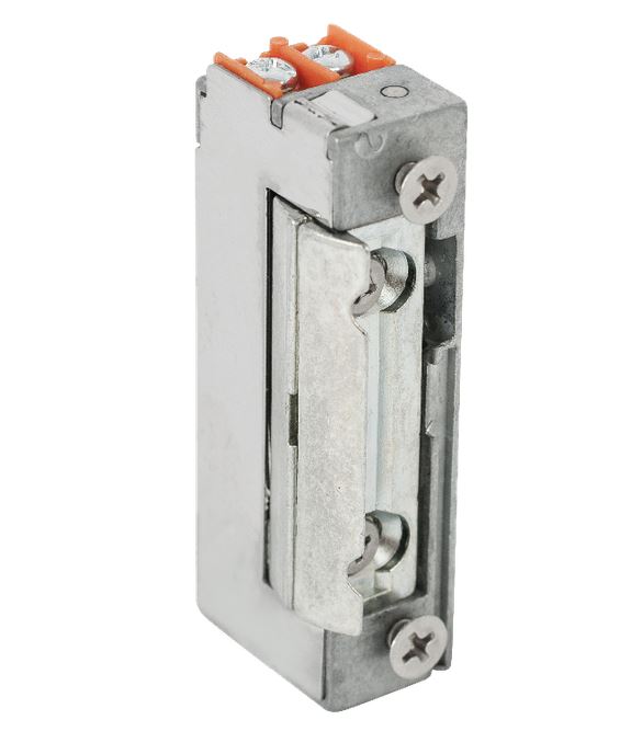 Keskeny, állítható zárnyelvű, feszültségre nyitó elektromos zár, DORCAS-41-2-NF